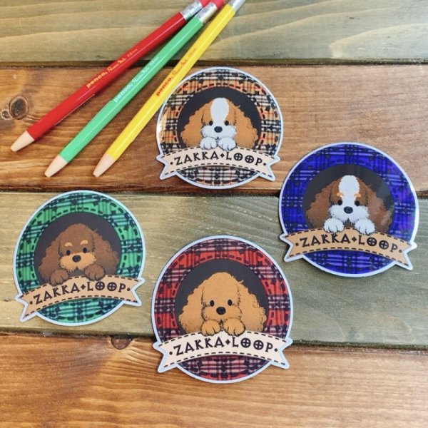 画像1: 【現品限りSALE】LOOPオリジナルキャバリアラウンドステッカー (1)