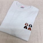 画像1: LOOPオリジナルキャバリア刺しゅうTシャツ（４カラー） (1)
